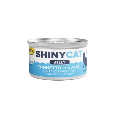 GimCat Shinycat Jöle İçinde Ançuezli ve Ton Balıklı Kedi Konservesi 70gr