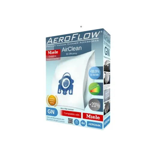 Miele Toz Torbası Dörtlü Paket Classic C1 Powerline Uyumlu GN Filtrasyon Özelliği ile