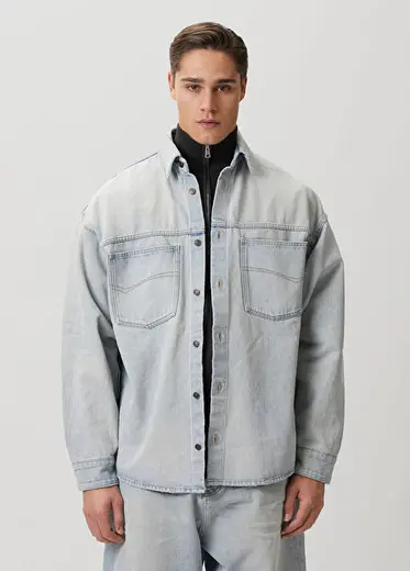 Açık Mavi Denim Gömlek