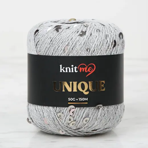 Knitme UNIQUE Gri El Örgü İpi - 20