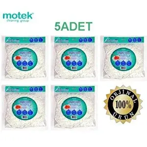Motek Mop Orjinal Microfiber Yedek Püskül Yedek Başlık 5 Adet