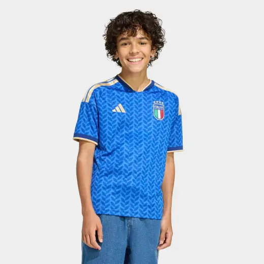 adidas İtalya 26 İç Saha Çocuk Mavi Forma
