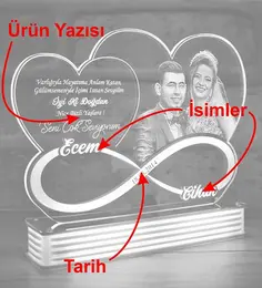 Kişiye Özel Sevgiliye Doğum Günü Hediyesi, 3D LED Lamba (Beyaz) 2