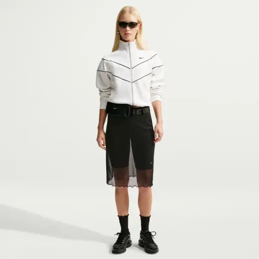 Nike Sportswear Windrunner Poly Kadın Beyaz Ceket