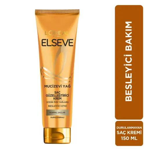 Loreal Paris Elseve Mucizevi Yağ Saç Güzelleştirici Krem 150 ml (Her Saç Tipi)