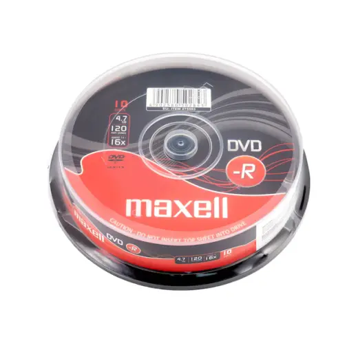 Maxell 4.7 GB 120Min 16X Kutulu DVD-R 10'lu