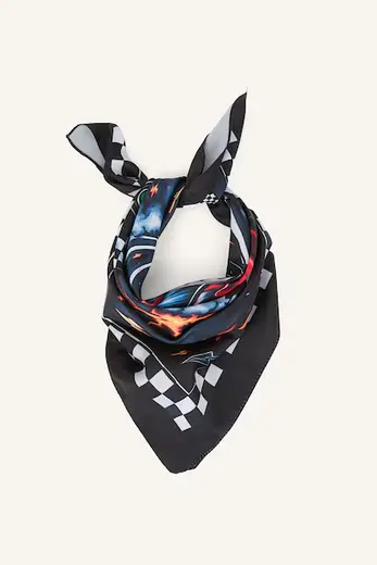 Desenli Pamuklu Bandana Erkek Çocuk