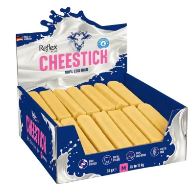 Reflex Plus CHEESTICK Peynir Çubuğu Köpek Ödül Maması M 35gr (50'li)