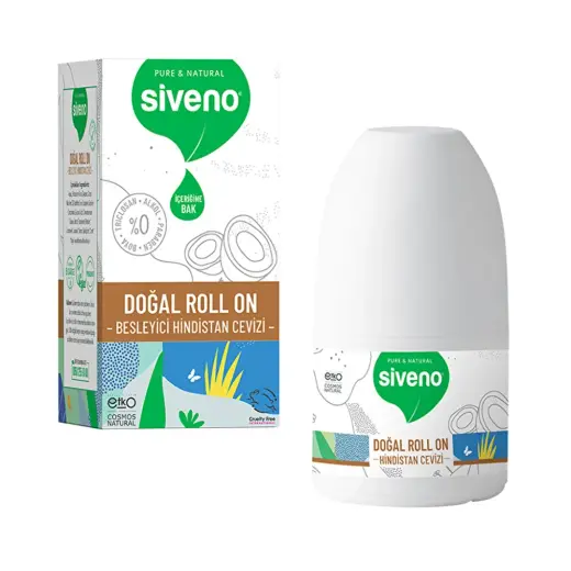Siveno %100 Doğal Besleyici Hindistan Cevizi Kadın Deodorant Roll-On 50 ml