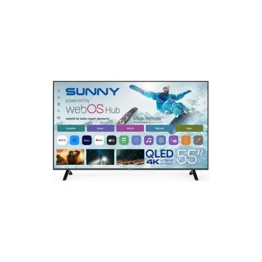 Sunny SN55QMN252 55" 140 Ekran Uydu Alıcılı 4K Ultra HD webOS Smart QLED TV