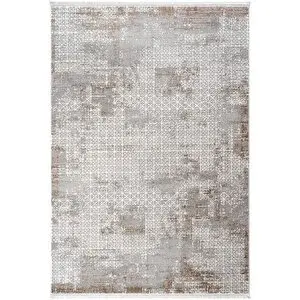 Cool Halı Cool Haı Verona 1903 Vizon Salon Koridor Kesme Yolluk Yumuşak Doku Kaymaz Tozumaz Dokuma Makine Halı 160x230 cm
