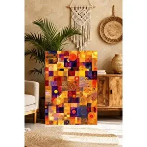 Mgi Design Galeri Kalitesinde Renkli Eklektik Tablo Çağdaş Kanvas Tablo Lüks Duvar Sanatı | Modern Duvar Dekoru | Salon, Yatak Odası Ve Ofis İçin | Sanatsal Ev Dekorasyonu 35x50 cm
