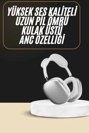 2025 - 44 - Model Kulak Üstü Kablosuz Bluetooth Kulaklık Gürültü Azalta - Kmrsfres - Uzun Pil