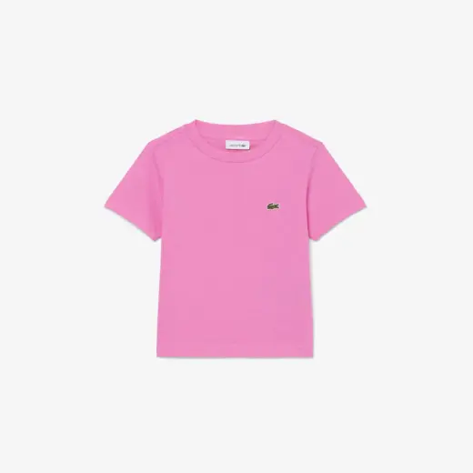 Çocuk Bisiklet Yaka Pembe T-Shirt