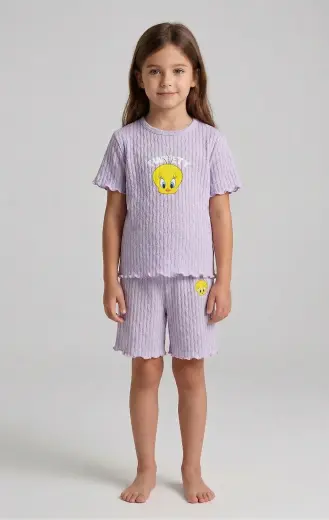 Tweety tişört ve şort takım