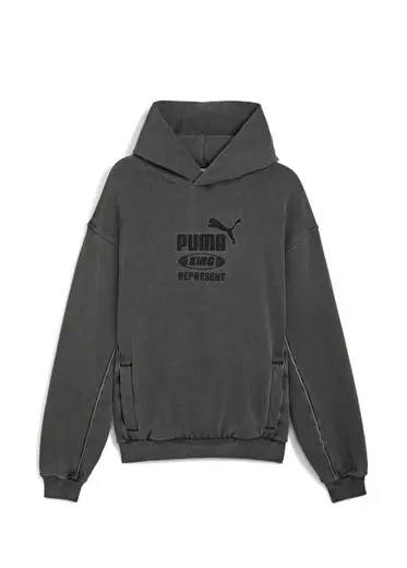 Represent Flat Dark Gray Kapüşonlu Erkek Sweatshirt