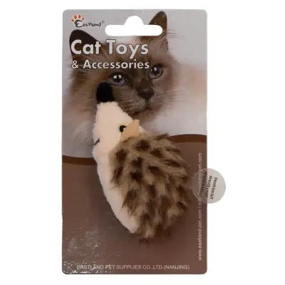 Eastland Sesli Catnipli Peluş Kirpi Kedi Oyuncağı 9,5cm