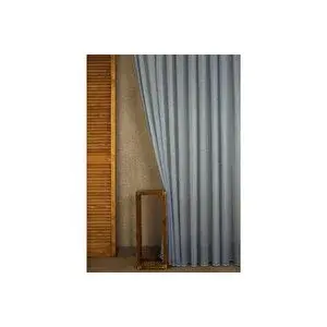 Vivense Etami̇n Şantuklu Tül Mavi̇ 1-2 Seyrek Pi̇le 250x260