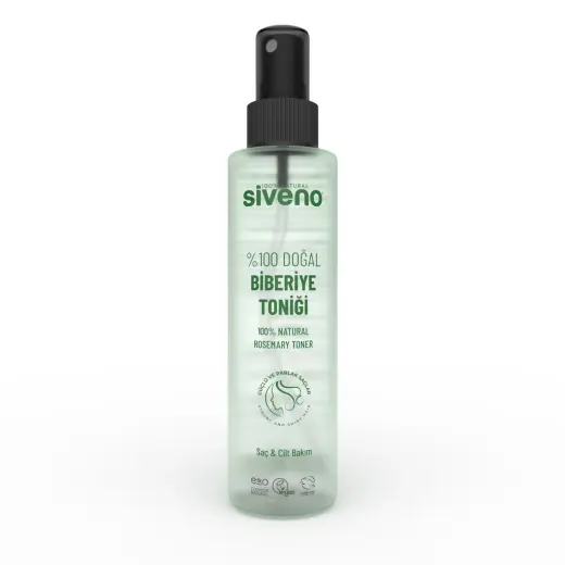 Siveno %100 Doğal Biberiye Suyu Saç Dökülmesi Karşıtı ve Hızlı Saç Uzatma Etkili Saç Toniği 150 ml