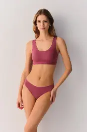 Gül Rengi Softly Secret Invisible Dikişsiz String Külot 4