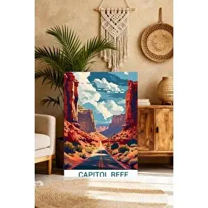 Mgi Design Özel Tasarım Vintage Seyahat Posteri Minimalist Kanvas Tablo Lüks Duvar Sanatı | Modern Duvar Dekoru | Salon, Yatak Odası Ve Ofis İçin | Sanatsal Ev Dekorasyonu 35x50 cm