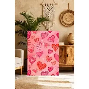 Mgi Design Zarif Pembe Eklektik Tablo Vintage Etkili Kanvas Tablo Lüks Duvar Sanatı | Modern Duvar Dekoru | Salon, Yatak Odası Ve Ofis İçin | Sanatsal Ev Dekorasyonu 50x70 cm