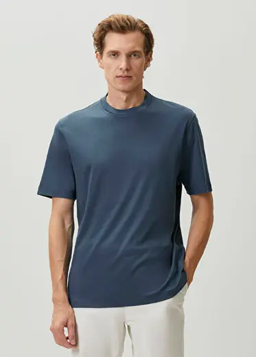 Lacivert Basic T-shirt