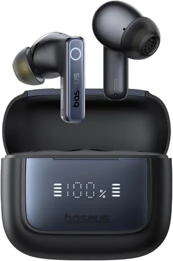 Baseus Bowie 35 TWS Bluetooth Kulak İçi Kulaklık, 50 dB ANC, 6 Mikrofon ENC, 65 Saate Kadar Pil Ömrü, IPX4, Siyah