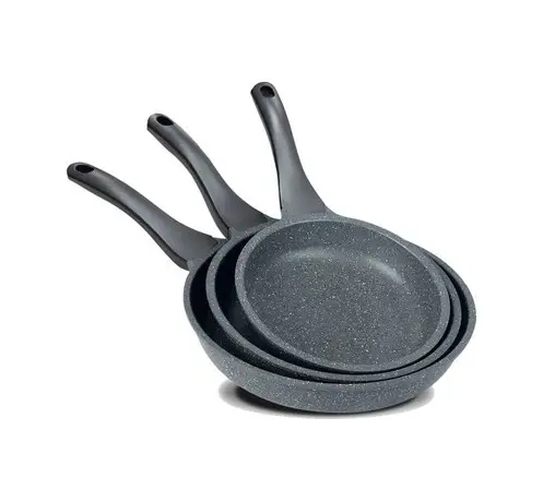 Thermoad Granit Döküm Tava Seti 3'lü 20-24-28 CM Gri