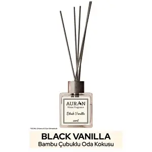 Black Vanilla - Black Vanilya Kare Bambu Çubuklu Oda Kokusu 100ml
