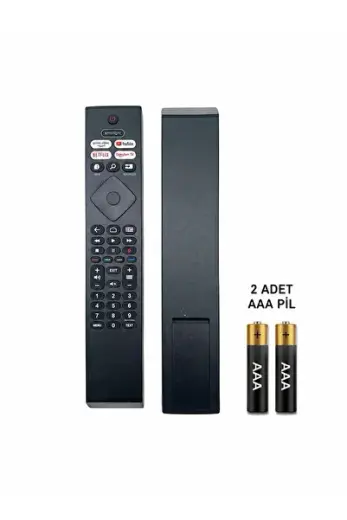 55OLED848/12 İle Uyumlu Android Tv Kumanda-1. kalite-2 adet pil hediyeli