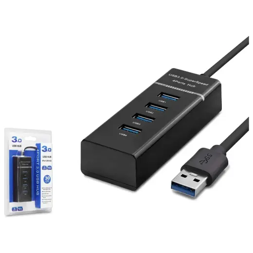 Hadron HDX7017 Hub USB 3.0 1 Port + USB 2.0 3 Port 27CM