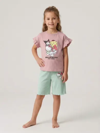 Hello Kitty tişört ve şort takım
