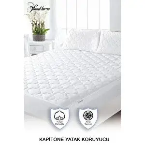 Vionel Home %100 Pamuk, Kapitone Yatak Koruyucu Çarşaf, Fitted Full Kenar, Elyaf Dolgulu, Tek Ve Çift Kişilik 160x200 cm