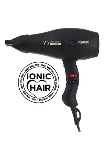 V5 Exclusive Iyonik Profesyonel Saç Kurutma Ve Fön Makinesi Silk Touch Black
