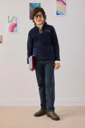 Düz Paça Gabardin Pantolon Erkek Çocuk
