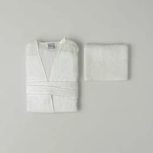 Linens Elia Bambu s/m Bornoz Seti Beyaz