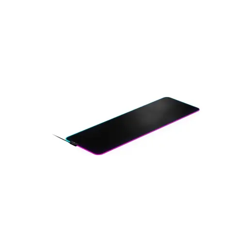 Steelseries QcK Prism Aydınlatma Özellikli XL Boyut Baskısız Düz Oyuncu Mousepad Siyah
