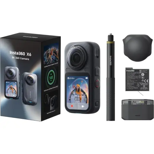 INSTA360 X6 360° Aksiyon Kamerası Essentials Bundle