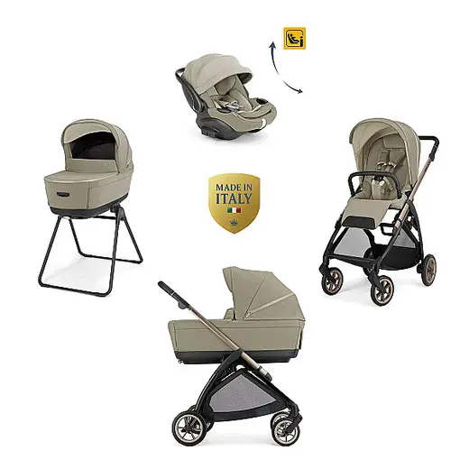 Inglesina Electa Plus Bebek Arabası & Darwin Recline Evo Ana Kucaklı 4'lü Sistem - Hangar Beige