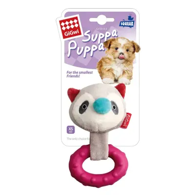 GiGwi Suppa Puppa Sesli Rakun Diş Kaşıma Köpek Oyuncağı 20cm