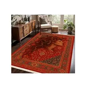 Vivense Kirmizi Medusa Vi̇ntage Dokuma Taban Hali, 360 Yng, 120x180 Cm