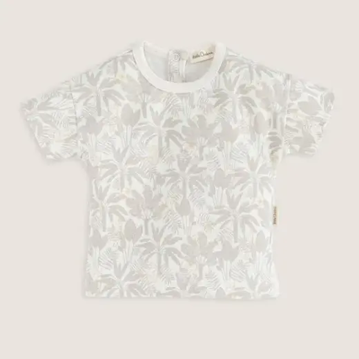 Jungle Baskılı Tshirt Ekru