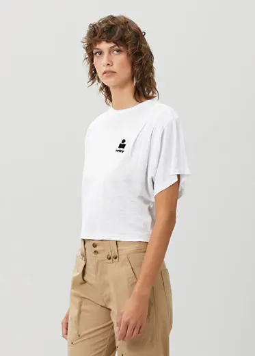 Kyanzae Beyaz Keten T-shirt