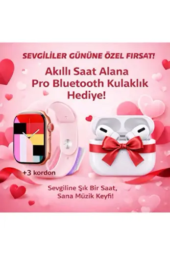 W11 mini 4Gb Ram Suya Dayanıklı 1 Hafta Şarj Süreli Akıllı Saat+Air Pro Bluetooth Kukalık Hediyeli