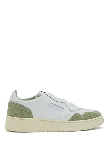 Medalist Beyaz Yeşil Kadın Deri Sneaker