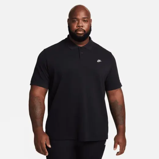 Nike Club Erkek Siyah Polo