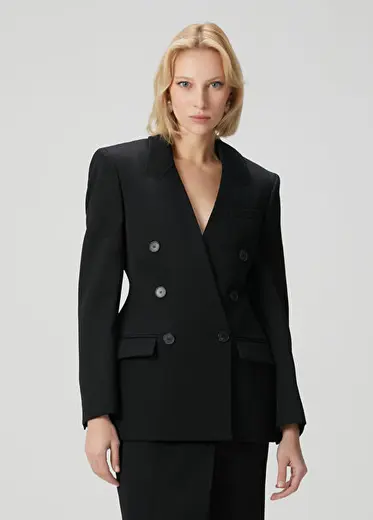 Siyah Yün Blazer