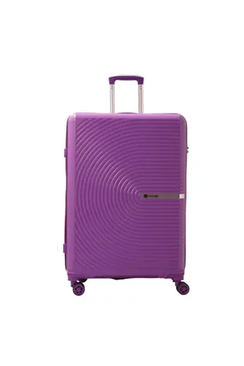 Bavul Büyük ve Orta 2li Set Kırılmaz Silikon Valiz V374 Mor