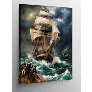 Tablomega Kanvas Tablo Yelkenli Gemi 50x70 cm